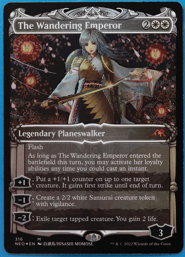 The Wandering Emperor (Showcase 316) FOIL Kamigawa: Neon Dynasty NM (507375) - Bild 1 von 2