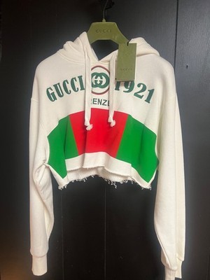 Gucci white/cream, red, green jacket womens brand new in box