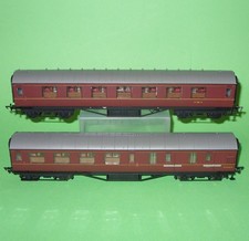 Hornby / BR (Ex LMS.) Corridor Brake 3rd 5629 & Corridor Coach 1883