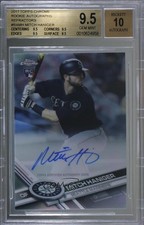 2017 Topps Chrome Rookie Refractor /499 Mitch Haniger BGS 9.5 GEM MINT Auto g0n