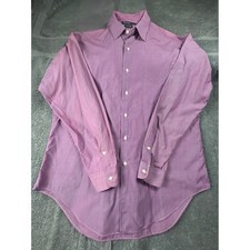 Polo Ralph Lauren Marlowe Fit Striped Button Down Shirt Mens XL Purple Cotton