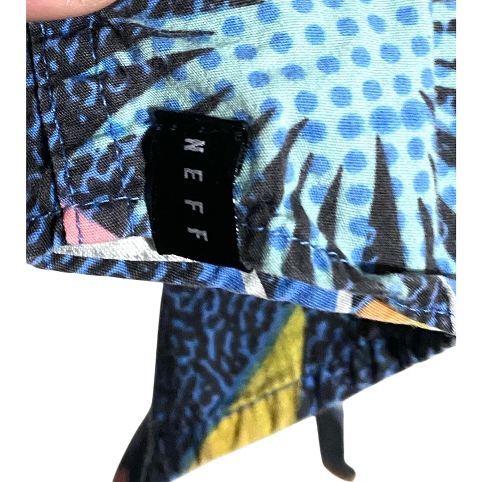 Camisa Neff Retro Hawaiana Tropical Estampado Completo Botón Para Hombres S 80s 90s Patinador  Foto 4 de 4
