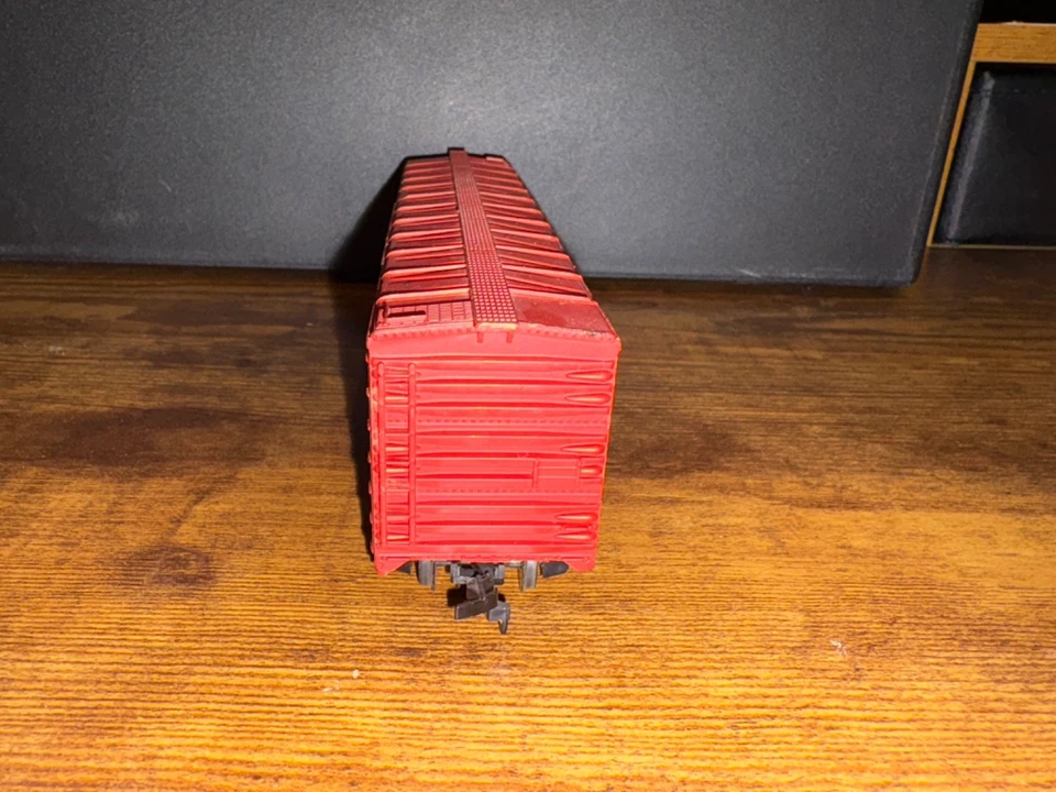 TYCO HO: VAGÓN DE CARGA EL CAPITAN. SANTA FE ATSF 49277, Chicago a Los Ángeles rojo V4 Foto 3 de 4