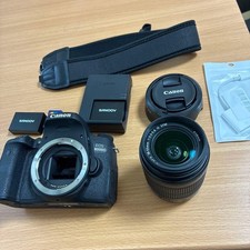 Canon EOS 8000D DSLR Camera with 18-55mm Lens Battery Charger Strap