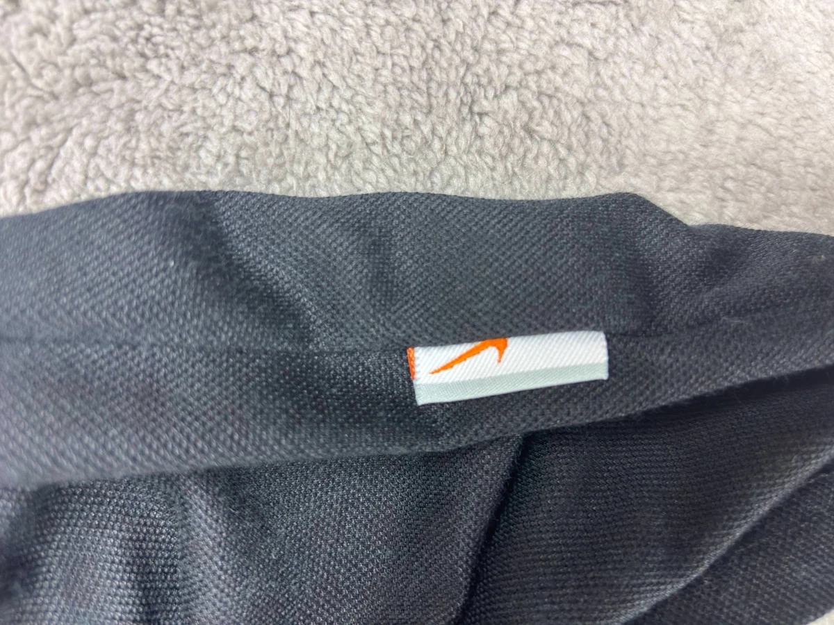 Nike Polo Vintage Negro Talla XL | Logo Nike Amarillo Delante y Detrás Original