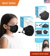 KN95 Kids Masks, 50-Pack - 5-Layer Disposable Masks for Boys & Girls Ages 4-13