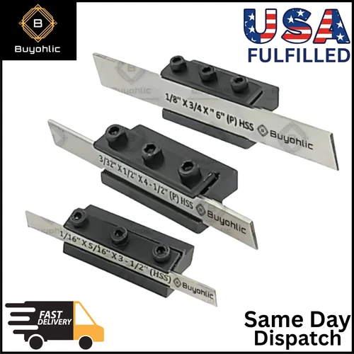Non- Adjustable T-Parting Cut off Holder with Blade for Lathe Machine