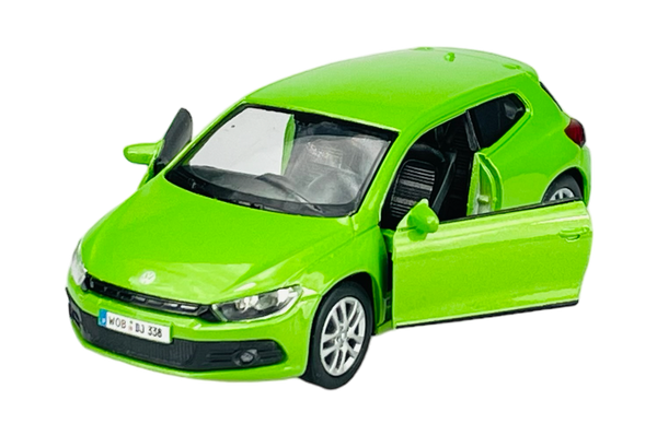 Welly Vw Volkswagen Scirocco GrÜN 1:34 Die Cast Metal Model Neu Im Kasten-image