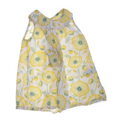 H&M, Kleid, Größe: 86, Gelb/Mehrfarbig, Baumwolle, Blumen, Mädchen #8AH