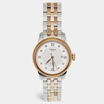 Tissot Le Locle T006.207.22.036.00 Silver Diamond Dial Two Tone Stainless Steel