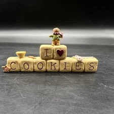 Vintage BLOSSOM BUCKET I Love Cookies BY SUZI Skoglund Gingerbread Christmas