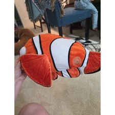 Disney Store Finding Nemo Plush Stuffed Animal Orange Clownfish Pixar Toy 12"