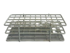 Lab 40-Place Epoxy-Coated Wire Test Tube Rack 15.5mm ID 4x10 Array Heavy Duty