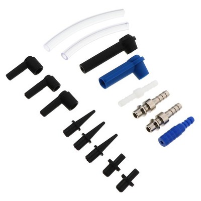 SUPVOX 16Pcs Car Brake Fluid Replace Tool Kit with 6.2X1.8CM, Assorted Color 