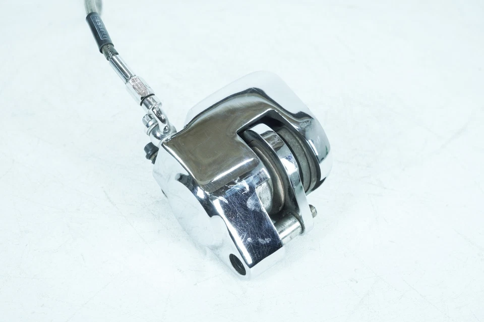 Harley Dyna Super Glide T-Sport 2001 FXDXT OEM delantera izquierda 1 pinza de freno cromada Foto 3 de 4