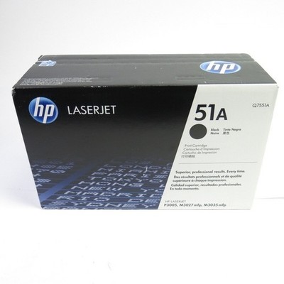 HP Inc. HP 51A (Q7551A) Black Original LaserJet Toner Cartridge Printer Parts