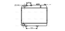 AVA Coolant Radiator RT2006 for RENAULT 6 (1970) 0.8  etc