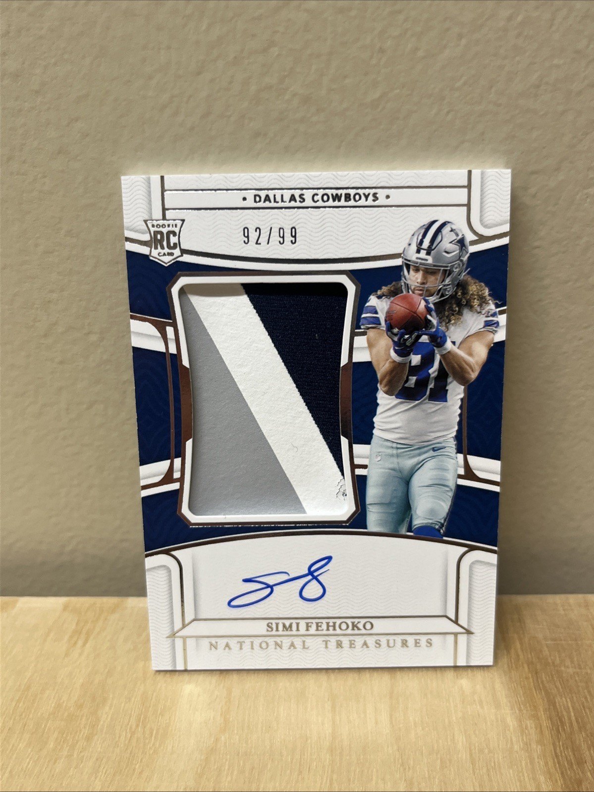 2021 Panini National Treasures Simi Fehoko Rpa /99