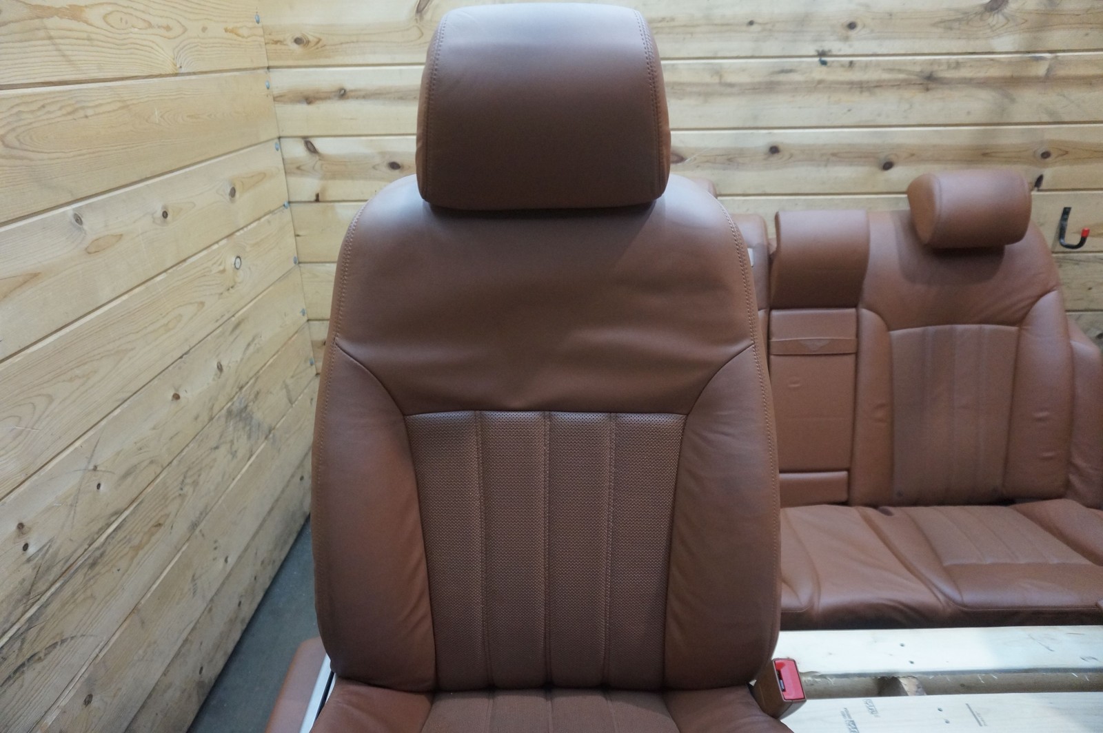 Set Front & Rear Seat Brown Leather OEM Bentley Continental Flying Spur 2006-12