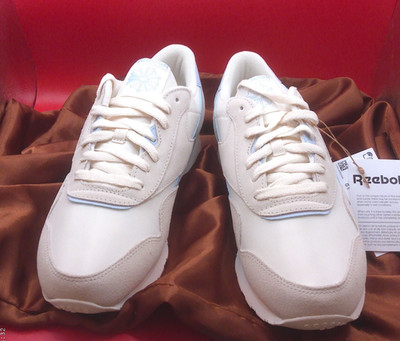 REEBOK WOMEN SIZE 10.5 RUNNING COURSE TENNIS SHOES TAN & LIGHT BLUE