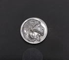 Hand Engraved Buffalo Nickel – Angry Fish Eating Face Hybrid - Coin Carving Art