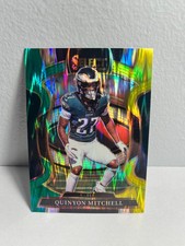 2025 Panini Select - Concourse Quinyon Mitchell #92 Green & Yellow Shock Prizm