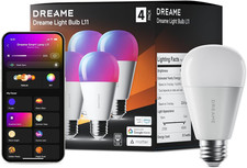 Smart LED Light Bulb 4-Pack, Color Changing, Works with Alexa Google Home