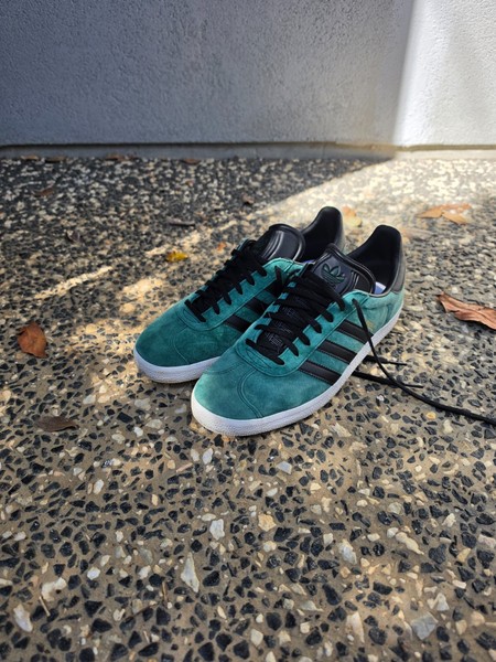 adidas gazelle collegiate green black - US 9.5