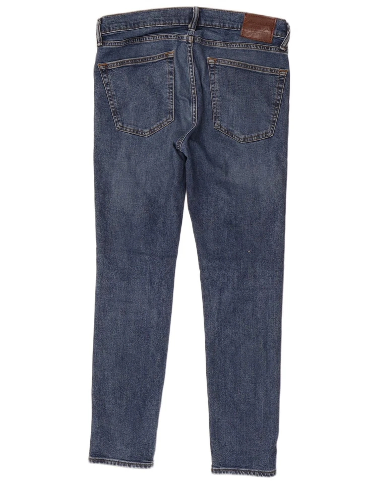 ABERCROMBIE & FITCH Mens Slim Jeans W32 L30 Blue Cotton JF03 - Image 2 of 3