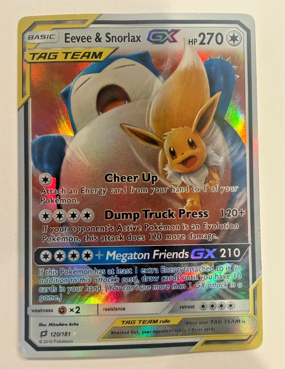 Eevee & Snorlax GX Pokémon TCG Cards for sale | eBay