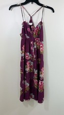 American Eagle Outfitters Floral Sundress Womens Size 4 Purple Boho Cottage
