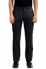 Versace Collection Men's Charcoal 100% Wool Dress Pants Size 34 36 38
