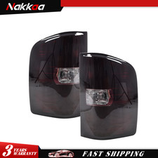 Smoke Red Tail Lights For 2007-2013 Chevy Silverado Gmc Sierra 1500 2500 3500 Hd