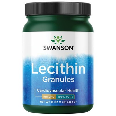 Swanson 100% Pure Lecithin Granules (Non-GMO) 16 Ounce (1 1 Pound (Pack of 1) 