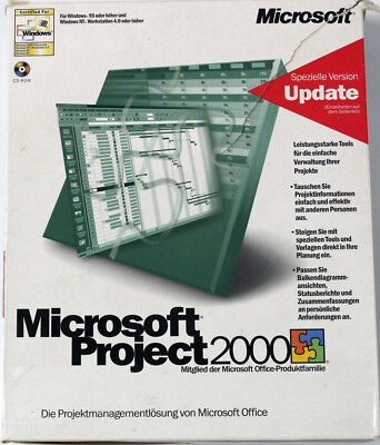 RARITÄT - Microsoft Project 2000 - Update - Windows - Deutsch - 076-00883