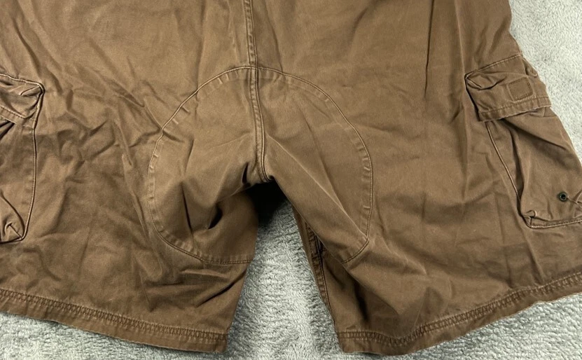 LRG Surplus Cargo Shorts Mens 42 Cargo Shorts LR Geans Gusseted Crotch Brown 11" - Image 3 of 4