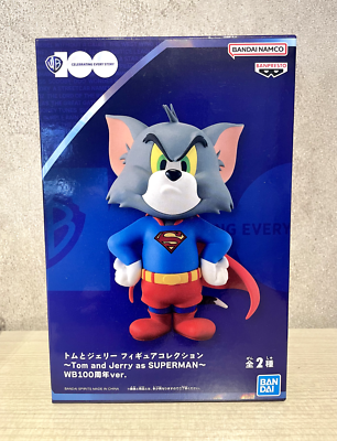 トムとジェリー WB100周年 フィギュア Tom / Tom and Jerry as SUPERMAN Figure Collection WB100