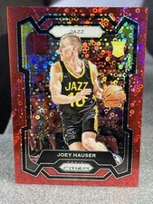 JOEY HAUSER 2023-24 PANINI PRIZM RED FAST BREAK ROOKIE JAZZ RC /100