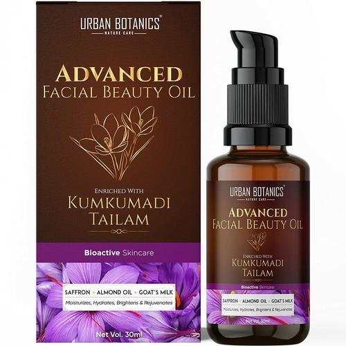 Huile Visage Kumkumadi Bio Vedlekha 30ml - Éclat Et Équilibre Pour Tous Types De Peau