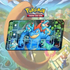 Playmat Totodile Croconaw Feraligatr Pokemon TCG