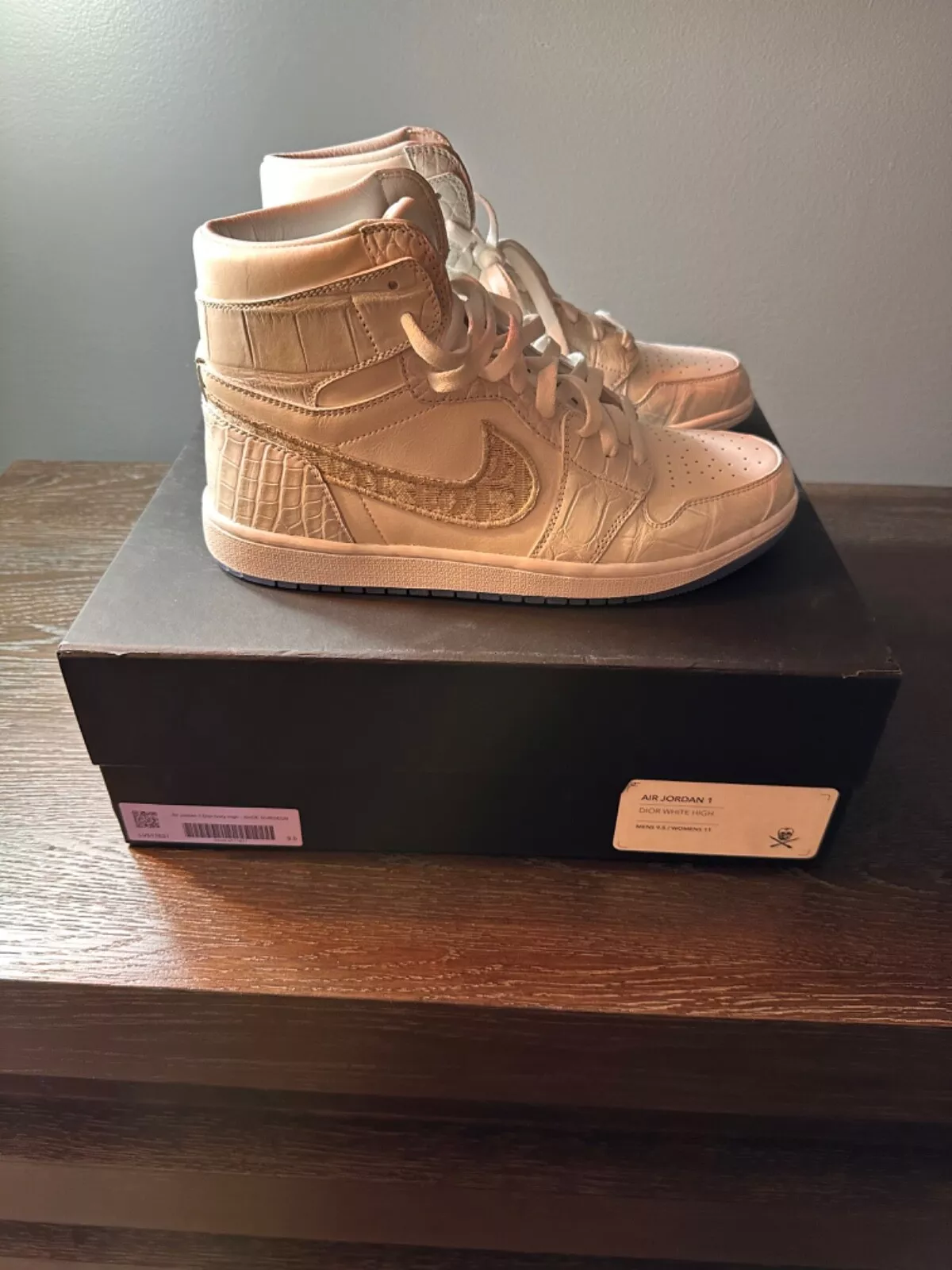 The Shoe Surgeon x Jordan 1 x Dior Ivory High