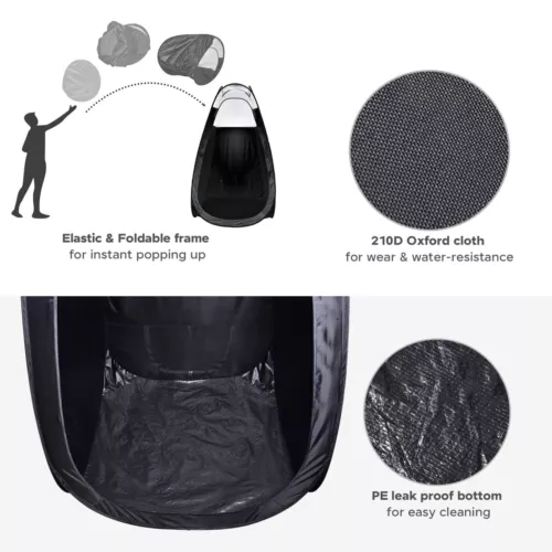 Portable Outdoor Shower Toilet Tent Tanning Booth Room Mobile Cubicle +Carry Bag - Picture 6 of 10