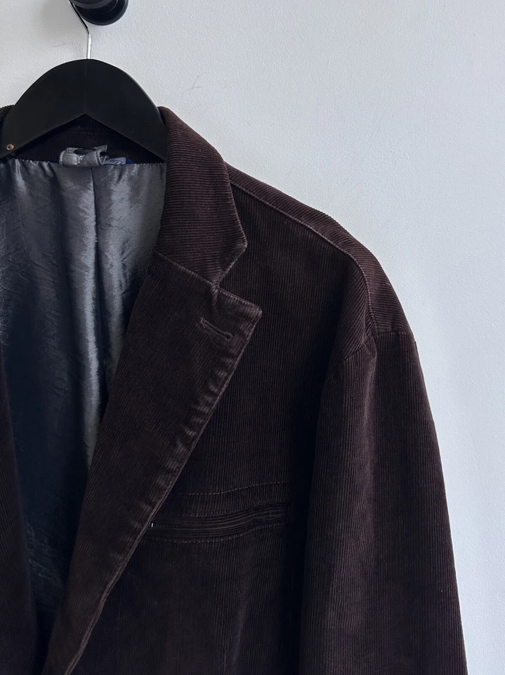 Chaqueta Blazer Trussardi Marrón Pana Talla 54 Hombre Foto 4 de 4