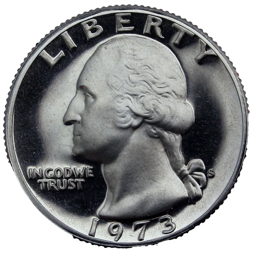 1973-S Washington Quarter Proof — photo from another recent sale