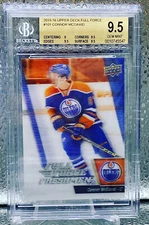 2015 Connor McDavid FULL FORCE FRESHMEN 3D ROOKIE SP #101 BGS 9.5 💎 GEM RC
