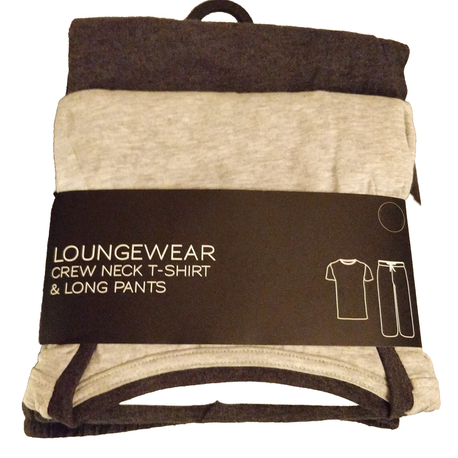 Mens Matalan Loungewear Pyjamas Grey Size XL Crew Neck Tshirt Long