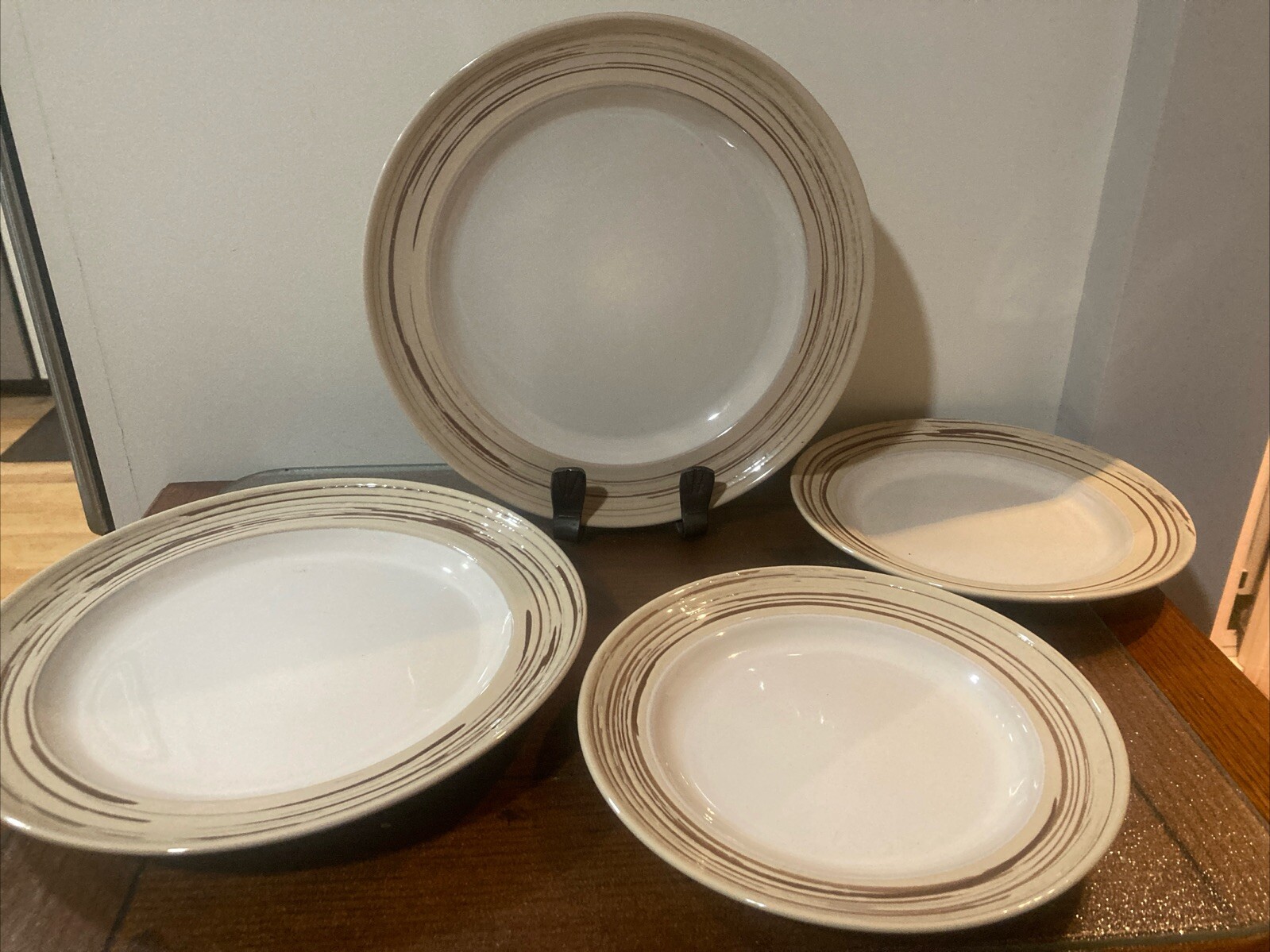 4 Piece DANSK Sttudio SCHEMA- 2 DINNER PLATES & 2 SALAD PLATES