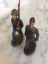 Elastolin Hausser Lineol 1 : 32 Panzer Granadieren x 2 Lot 3 German Aviation