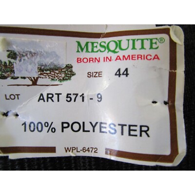 Pantalon Vintage Mesquite Niver Western Wear Show – Noir Taille 44 – Neuf Sans étiquette