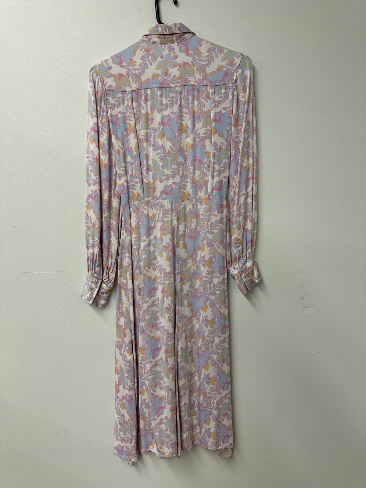 REBECCA VALLANCE Fleur Shirt Dress Floral Print LS AU 8 RRP 729 WITH DEFECTS image 5